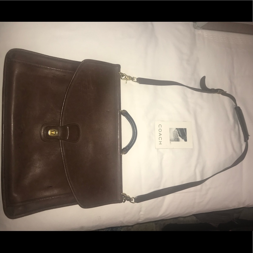 COACH Leather Executive Business Line Briefcase